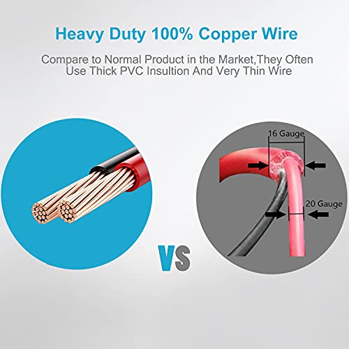 Cllena Car Refrigerator Dc Power Cord, 12V/24V Car Fridge Cooler Power Supply Cables For Alpicool, Costway, Arb, Iceco, Setpower, Joytutus #TOP5
