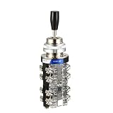 uxcell Joystick Switch Controllers 4 Position 8NO Latching Type 150V/250V/600V 30mm Panel Mount HKA1-42