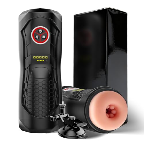 Auto Blow Masterburbatar Thrusting Vibrate Stroking Pussycats Pocket Silent Adult Toy, Automatic Strokertate Mens Sleeve Heated Pussy Pocket Underwear Blowjobob Machine Milker For Men OQ (Extra Large)