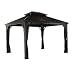 Produktbild Sojag Stahl-Pavillon 3x4 m Messina Garten-Pavillon Terasse-n-Überdachung Aluminium-Pavillon Gazebo Pavillion Sonnenschutz Moskitonetz wasserdicht stabil robust wetterfest langlebig Winterfest grau