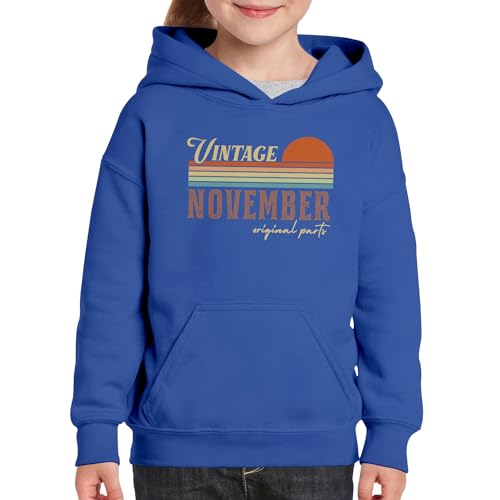 Sweat à capuche enfant vintage premium aux finitions rétro soignées
