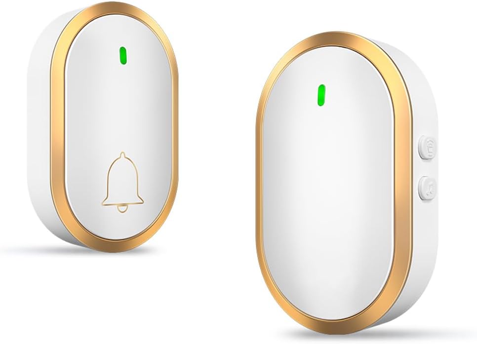 Doorbell Chime, Wireless Doorbells for Home, Wirelss Doorbell in1000ft Range, 60 Chimes, 4 Volume, Waterproof, LED indicator BENSEJK