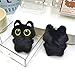 HUIJUFU Black Cat Plush Keychain Purse Charm - Cute Bag Charms Gifts for Women