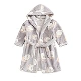 Petalum Plüsch-Kleid für Kinder, Bademantel, Kapuze, Herbst, Winter, Flanell, Unisex,...