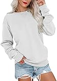PGANDS Women's Cute Crew Neck Sweatshirts Long Sleeve Tunic Tops Loose Casual Pullover Tops