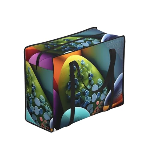 JxWCher 20In Reusable Grocery Tote Bag Water Resistant Foldable Beach Picnic Travel Coloured stones Bag Storage Duffel