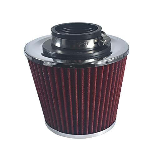2.5 RED 63.5MM INLET COLD AIR INTAKE CONE REPLACEMENT QUALITY DRY AIR