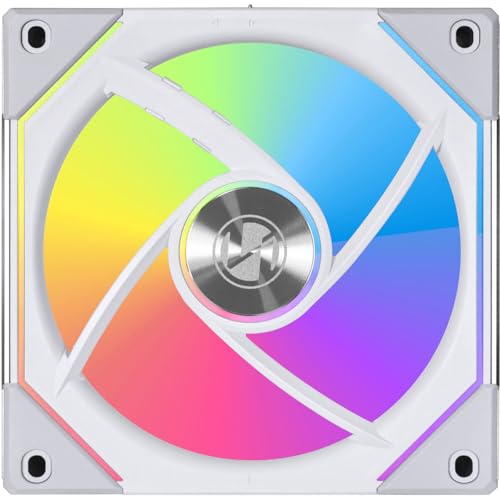 Lian Li UNI Fan SL-INF 120 RGB Infinity Mirror ARGB Fan 120mm White 3-Pack Controller 2