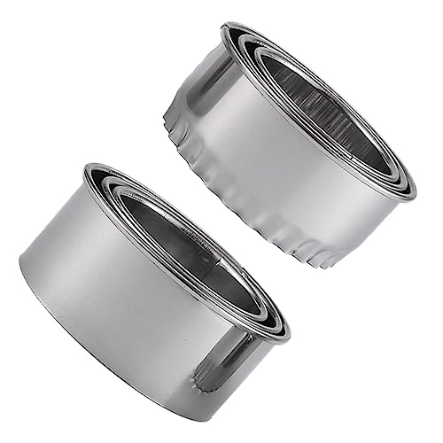 CATIEBYE 18pcs Stainless Steel Dumpling Wrapper Molds Set Creative Wonton Cutter Set Fluted Edges for Dumpling Making