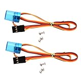 LAFEINA Ultra Bright LED Police Rotating Flashing Light for RC Model Police Firefighting Ambulance Car Lighting (2Pack Blue)