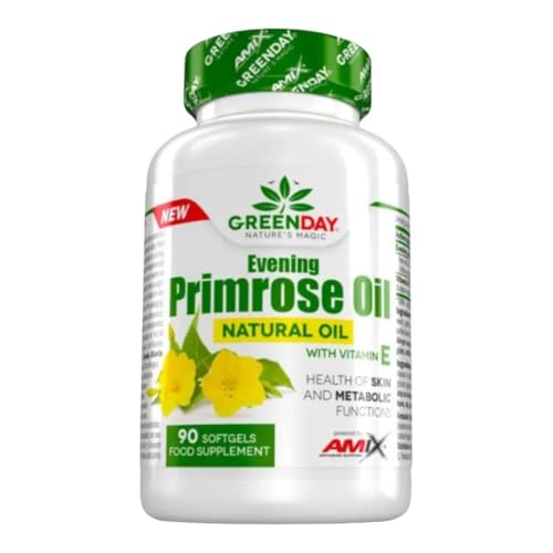 AMIX - Suplemento Alimenticio - Primrose Evening Oil + Vit E en Formato de 90 Cápsulas - Protección de las Células - Mantiene las Funciones Metabólicas