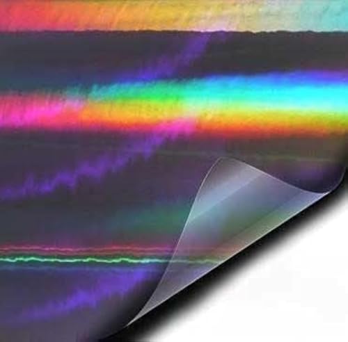 Vinyle Noir holographique Vvivid film adhésif Rainbow pour covering auto et DIY