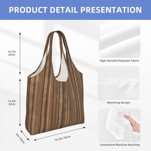 Solid wood pattern Printed canvas bag Women's fashionable shoulder bag4