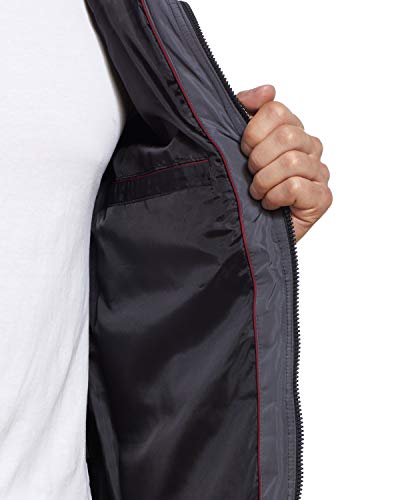 Image of Weatherproof Hooded Puffer Jacket for Men - Water Resistant Bubble Coat for Men | Puffy Alternative Down Jacket