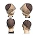 FURUN Lace Front Wig Cap for Making Wigs with Adjustable Strap Glueless Weaving Cap Wig Caps Swiss Lace Hairnet (Medium 22.5inch, Light Brown)