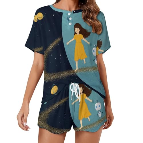 Pyjama femme manches courtes De L'Aventure idéal pour vos matins cocooning