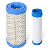Podoy M113621 Air Filter for Exmark with PreFilter Kohler 25 083 02-S Stens 100-533 Kawasaki 11013-7029 John Deere M113621 Kawasaki 11013-7029 Toro 108-3811 Briggs & Stratton 820263 Lawn Mower