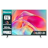 Hisense 75E7KQ QLED Smart TV 189 cm (75 Zoll), 4K, HDR10, HDR10+ decoding, HLG, Dolby Vision, DTS Virtual, 60Hz Panel, Bluetooth, Alexa Built-in, VIDAA Voice, anthrazit