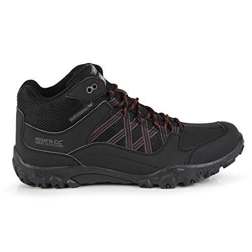 Image of Regatta Men's Edgepoint Hydropel Mid Height Walking Boots Low Rise Hiking