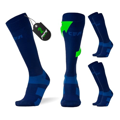 Chaussettes de contention homme et femme avec soutien optimal de la cheville pour le running