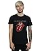 Rolling Stones hombre Plastered Tongue Camiseta XXX-Large Negro