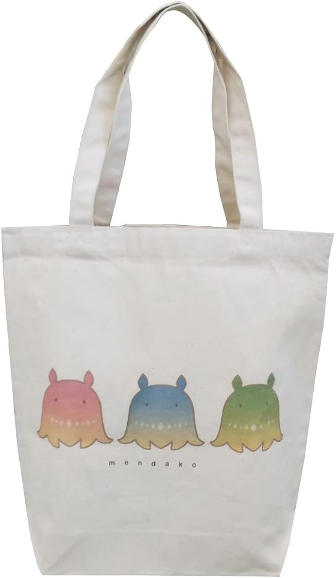 Amazon Co Jp めんだこ メンダコ エコバッグ オリジナルグッズ メンダコ3匹 イラスト かわいい 可愛い アイドル 夢色 グッズ ゆるい トートバッグ お買い物バッグ 肩掛け キャンバス素材 大きめ シューズ バッグ