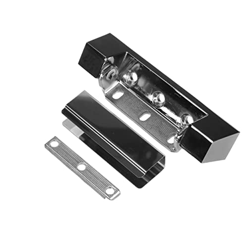 Chrome Plated Die Cast Zamak Adjustable Edgemount Hinge for Commercial Food Warmer Cabinets and Refrigerator Units - 1.675