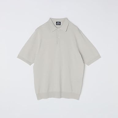 Amazon | [シップス] リネン×TEXBRID ニット ポロシャツ ライト