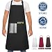 Produktbild Devlop Schürze,Wasserdicht Kochschürze mit Taschen,Verstellbarem Küchenschürze,Grillschürze,latzschürze,Küchenschürze in Profiqualität, 65 x 80 cm (Schwarz)
