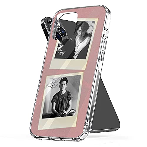 Phone Case Johnny Funny Depp Shockproof P O L A R O I D Aesthetic Cover Compatible with iPhone 13 12 11 X Xs Xr 8 7 6 6s Plus Pro Max Mini Samsung Galaxy Note S9 S10 S20 Ultra Plus, Transparent