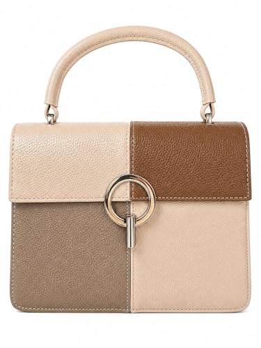Sac à main femme Maria C. élégant en beige et marron pour rehausser votre allure