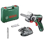 Optimale Power für schnelle Sägearbeiten dank wechselbarem 12-Volt-Lithium-Ionen-Akku