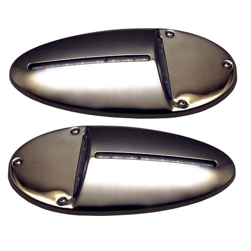 Innovative Lighting LED Docking Light- Mirrored Stainless Steel - Pair