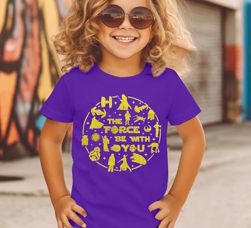 Image of May The Power Be with You Shirt for Kid Boy Girl Magical Planet Tshirt Funny Magic Family Vacation Tee Top