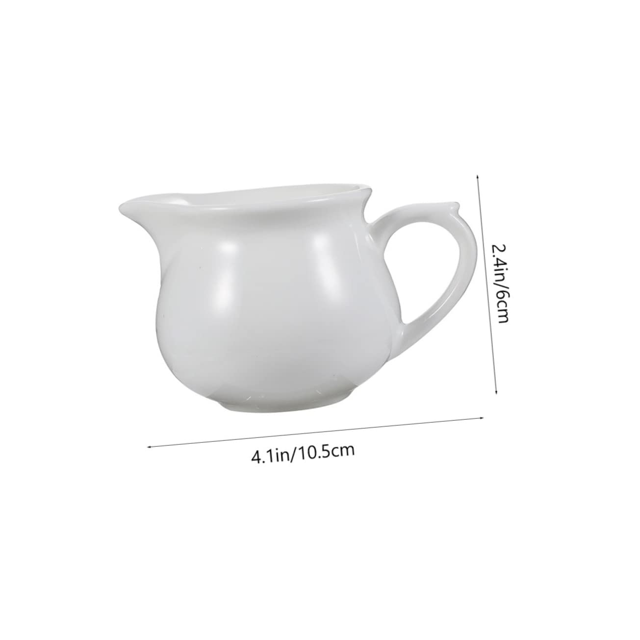STOBAZA Ceramic Gravy Boat Premium Sauce Pitcher for Condiments Gravy Dispenser for Western Cuisine Housewarming and Kitchen Use