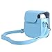 Katia Vintage Pu Leather Bag for Fujifilm Mini 9/8+/ 8 with Shoulder Strap and Pocket (Blue E)