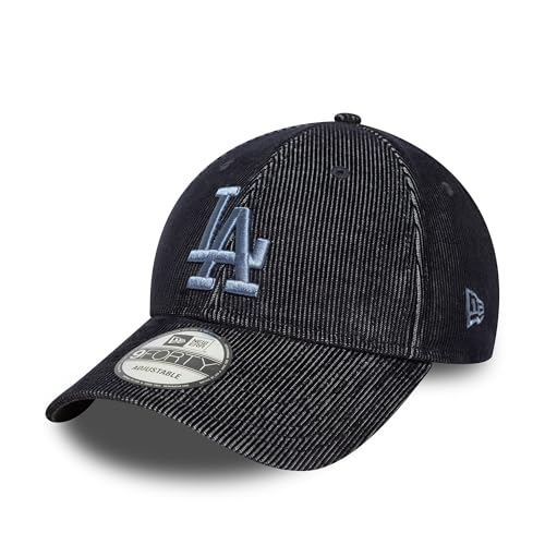 New Era LA Velluto a Coste Berretto Dodgers Los Angeles Regolabile Cappellino Logo della Squadra Blu