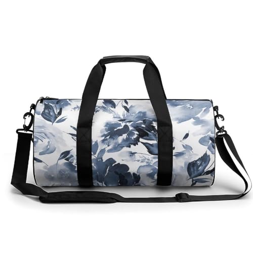 Sac de sport gym sac de voyage fleurs marine polyvalent 45cm
