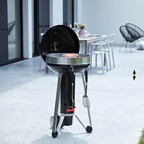 Barbecook Black Pepper Standard 3-teiliges Grillset mit Spatel, Gabel und Zange, Grillzubehör aus schwarzem Edelstahl, 43cm 2