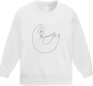 Azeeda 'Abstract Swan' Kid's Sweatshirt/Jumper (5-6 Years) (KW00072806)