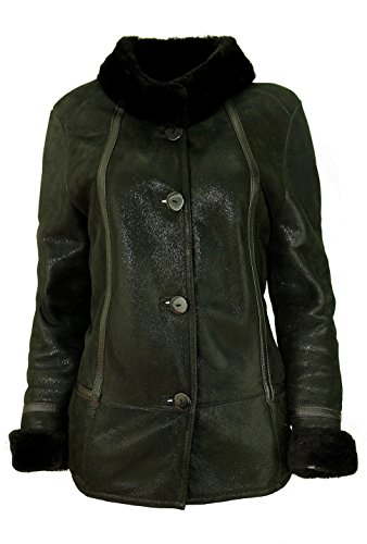 DX-Exclusive Wear Damen Schaffelljacke, Lammfelljacke KKKD-0005 (52,...