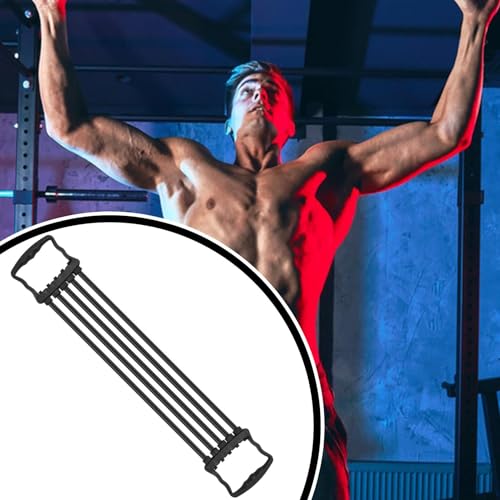 Expansor de tórax para homens,Exercitador de expansor de tórax | Com 5 cordas removíveis construtor