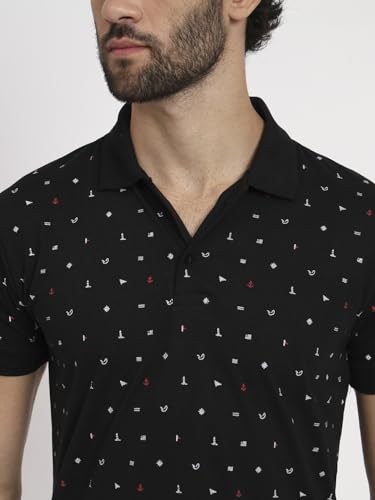 Image of Men Cotton Half Sleeves Regular FIT Polo T-Shirt
