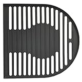 BBQ Grill Grate Matte Porcelain-Enameled Cast-Iron Half Cooking Grate Replacement 12-1/2-Inch x...