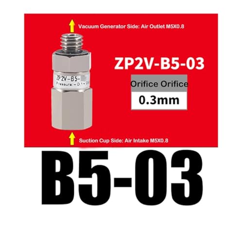 Valve de sécurité à vide ZP2V de haute précision à double filetage