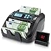 MUNBYN IMC51 Contadora de Billetes, Detección UV/MG/IR/MT, Solo EUR, 1100 Billetes/min, Contadora de Dinero con Pantalla LCD, 2 años de garantía, No cuenta montos mixtos