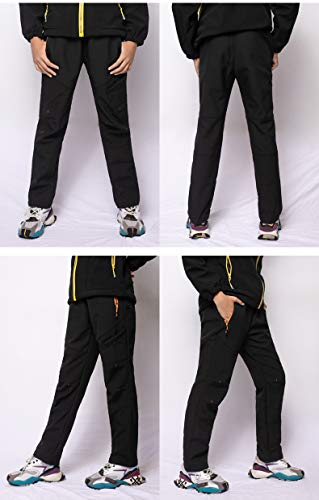 LANBAOSI キッズ防寒パンツ 120-130#ブラック