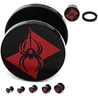 Marvel Comics - Tapones acrílicos Unisex con Logotipo de Viuda