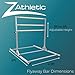 Z ATHLETIC Flyaway Duo Adjustable Horizontal Bar, Grey