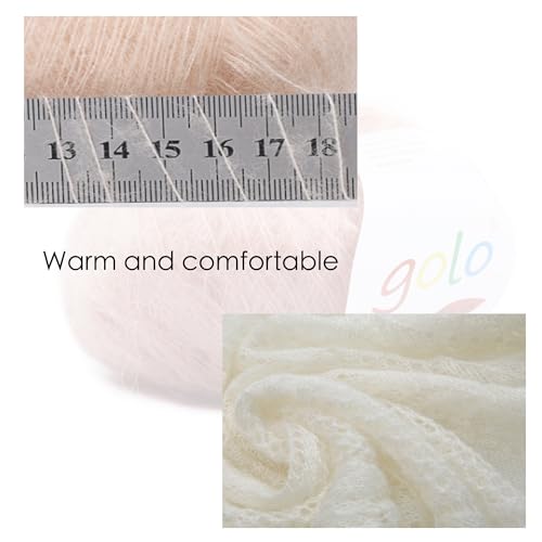 golo Mohair Kaschmirfaden Garn 3 Kugeln – Bild 4